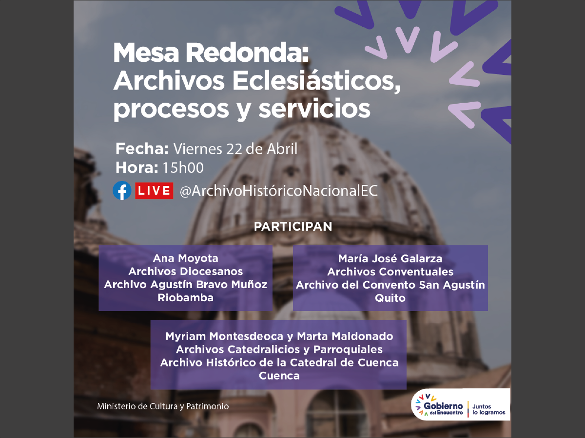Mesa Redonda: Archivos Eclesiásticos, procesos y servicios
